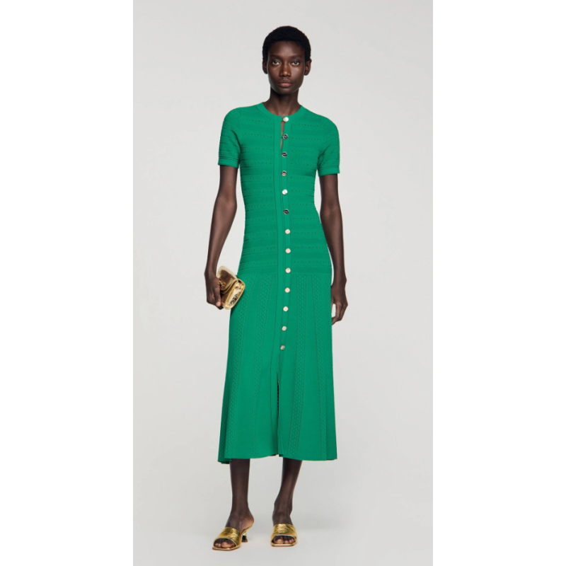 Robe longue en maille