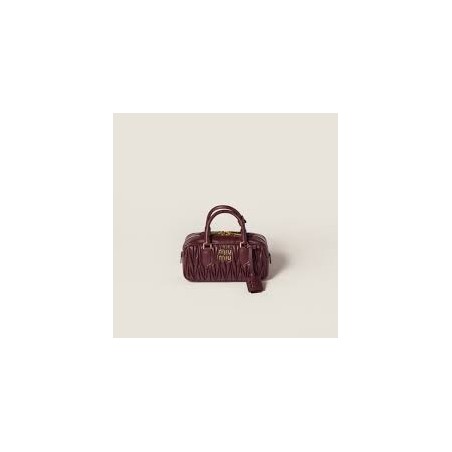 Sac Arcadie en cuir nappa matelassé